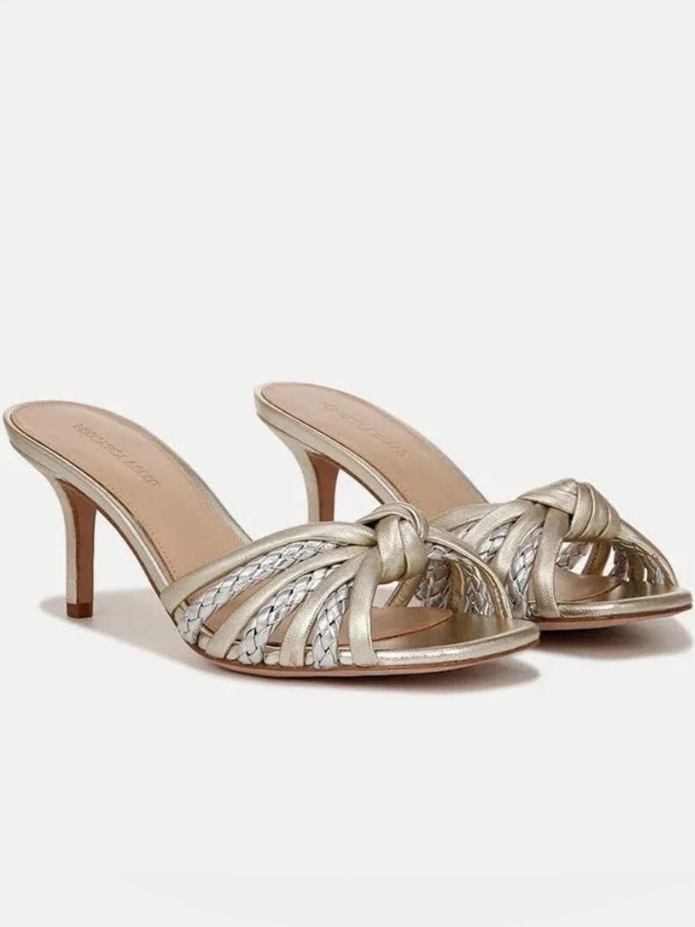 Veronica Beard Misa Knot Front Heeled Sandal